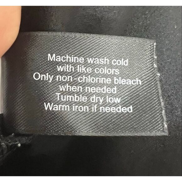 Lane Bryant Women Top Plus Size 18/20 Solid Black Flowy 3/4-Wide Sleeve Boho - Picture 12 of 15